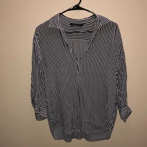 Zara Long Sleeve Boyfriend Shirt